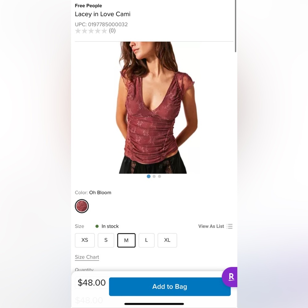 Free people Lacey top NWT Medium!